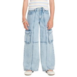 Old Navy High-Waisted Super Baggy Wide-Leg Cargo Jeans for Girls Size 10